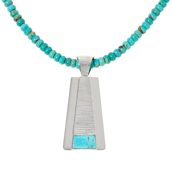 Hot Sale ๐ฅฐ Mine Finds By Jay King Jay King Sterling Silver Tyrone Turquoise Pendant With Bead Necklace ๐ฏ 3 Hot Sale ๐ฅฐ Mine Finds By Jay King Jay King Sterling Silver Tyrone Turquoise Pendant With Bead Necklace ๐ฏ - Image 3