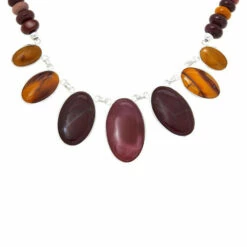 Discount 🔔 Mine Finds By Jay King Jay King Sterling Silver Multicolor Mookaite Necklace ⌛ -Deals Mine Store unnamed file 714