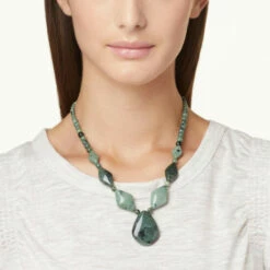 Brand new 🔥 Mine Finds By Jay King Jay King Watermelon Skin Stone Pendant-Necklace 🛒 -Deals Mine Store unnamed file 722