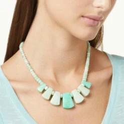 Deals 🥰 Mine Finds By Jay King Jay King Sterling Silver Green Opal Necklace 🥰 -Deals Mine Store unnamed file 729