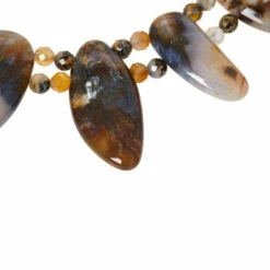 Best Sale 🔥 Mine Finds By Jay King Jay King Sterling Silver Multicolor Graveyard Point Agate Necklace 🔥 -Deals Mine Store unnamed file 73