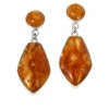 Discount ❤️ Mine Finds By Jay King Jay King Sterling Silver Butterscotch Amber Composite Drop Earrings 👏
