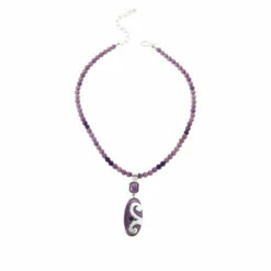 Promo 🤩 Mine Finds By Jay King Jay King Amethyst And Phosphosiderite Pendant With Bead Necklace 🔥