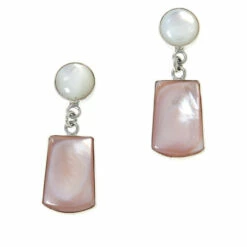 Wholesale 🤩 Mine Finds By Jay King Jay King 👩 Mother-of-Pearl And Pink Bluefer Shell Drop Earrings 🎉