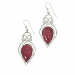 Brand new 🤩 Mine Finds By Jay King Jay King Sterling Silver Red Thulite Drop Earrings 🥰