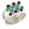 Brand new ⭐ Mine Finds By Jay King Jay King 4-piece Multicolor Turquoise And Coral Ring Set 🎉