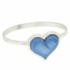 Brand new 🥰 Mine Finds By Jay King Jay King Sterling Silver Blue Opal Heart Cuff Bracelet 🧨