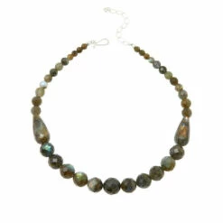 Top 10 🔔 Mine Finds By Jay King Jay King Sterling Silver Labradorite Bead Necklace ⭐