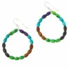 Coupon 🧨 Mine Finds By Jay King Jay King Multicolor Turquoise And Jarosite Bead Hoop Drop Earrings 🥰