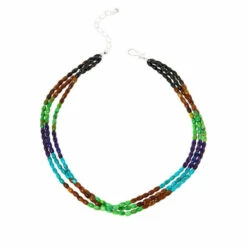 Cheap ✔️ Mine Finds By Jay King Jay King Multicolor Turquoise And Jarosite Bead 3-Strand Necklace 🥰