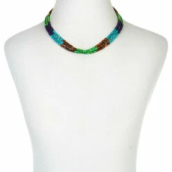 Cheap ✔️ Mine Finds By Jay King Jay King Multicolor Turquoise And Jarosite Bead 3-Strand Necklace 🥰 -Deals Mine Store unnamed file 801