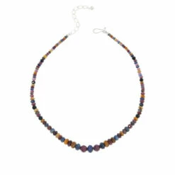 Wholesale 🎁 Mine Finds By Jay King Jay King Multicolored Sapphire Graduated Bead Necklace ✨