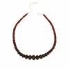 Outlet ⭐ Mine Finds By Jay King Jay King Sterling Silver Brown Amber Graduated Rondelle Bead Necklace 😀