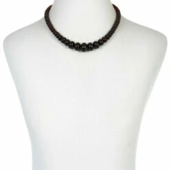 Outlet ⭐ Mine Finds By Jay King Jay King Sterling Silver Brown Amber Graduated Rondelle Bead Necklace 😀 -Deals Mine Store unnamed file 830