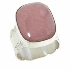 Best deal 🔥 Mine Finds By Jay King Jay King Sterling Silver Cameo Mauve Stone Cushion-Cut Ring ✨