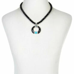 Promo 👍 Mine Finds By Jay King Jay King Black Chalcedony, Turquoise & Blue Topaz Pendant-Necklace ⭐ -Deals Mine Store unnamed file 848