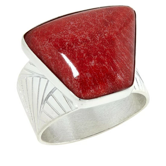 Hot Sale โญ Mine Finds By Jay King Jay King Sterling Silver Colors Of Coral Freeform Ring Red Coral ๐ 1 Hot Sale โญ Mine Finds By Jay King Jay King Sterling Silver Colors Of Coral Freeform Ring Red Coral ๐