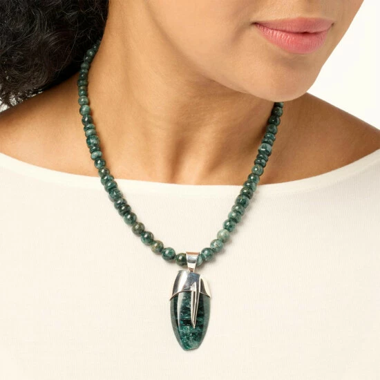 Promo ๐ Mine Finds By Jay King Jay King Sterling Silver Teal Apatite Pendant With Bead Necklace ๐ 3 Promo ๐ Mine Finds By Jay King Jay King Sterling Silver Teal Apatite Pendant With Bead Necklace ๐ - Image 3