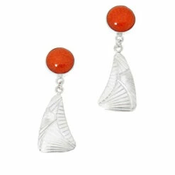 Brand new 🔔 Mine Finds By Jay King Jay King Sterling Silver Colors Of Coral Drop Earrings Red Coral 🥰 -Deals Mine Store unnamed file 861