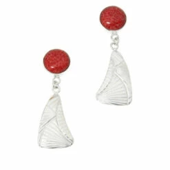 Brand new 🔔 Mine Finds By Jay King Jay King Sterling Silver Colors Of Coral Drop Earrings Red Coral 🥰 -Deals Mine Store unnamed file 862