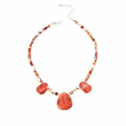 Best deal 🧨 Mine Finds By Jay King Jay King Spiny Oyster Shell Station Bead Necklace 🛒