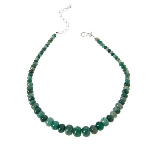 Promo 👏 Mine Finds By Jay King Jay King Sterling Silver Green Flower Stone Graduated Bead Necklace ⭐ 1 Promo 👏 Mine Finds By Jay King Jay King Sterling Silver Green Flower Stone Graduated Bead Necklace ⭐
