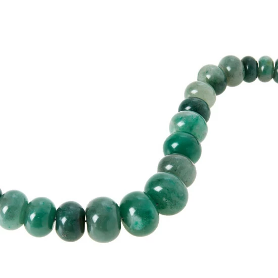 Promo 👏 Mine Finds By Jay King Jay King Sterling Silver Green Flower Stone Graduated Bead Necklace ⭐ 2 Promo 👏 Mine Finds By Jay King Jay King Sterling Silver Green Flower Stone Graduated Bead Necklace ⭐ - Image 2