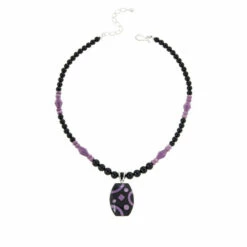 Best Sale 🔔 Mine Finds By Jay King Jay King Black Calcite And Phosphosiderite Inlay Pendant With Necklace 🥰