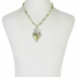 Coupon ✔️ Mine Finds By Jay King Jay King Sterling Silver Prehnite Pendant With Necklace 😀 -Deals Mine Store unnamed file 909