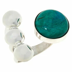 Best Pirce ❤️ Mine Finds By Jay King Jay King Gallery Collection Sterling Silver Chrysocolla Ring 🥰