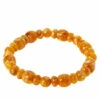 Brand new 😉 Mine Finds By Jay King Jay King Butterscotch Amber Composite Bead Stretch Bracelet 😉