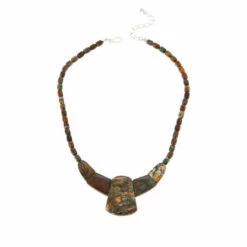 Best reviews of 🌟 Mine Finds By Jay King Jay King Sterling Silver Colorful Forest Stone Necklace ✔️