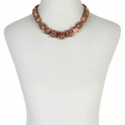 Best deal 🥰 Mine Finds By Jay King Jay King Sterling Silver Gongshan Red Orchid Stone Beaded Necklace 🤩 -Deals Mine Store unnamed file 986