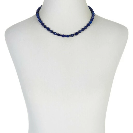 Coupon 😀 Mine Finds By Jay King Jay King Sterling Silver Lapis Bead Necklace 😉 2 Coupon 😀 Mine Finds By Jay King Jay King Sterling Silver Lapis Bead Necklace 😉 - Image 2